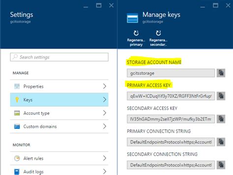 Go to Storage Account Access Keys website using the links below. . You have an azure storage account named storage1 that has the following access